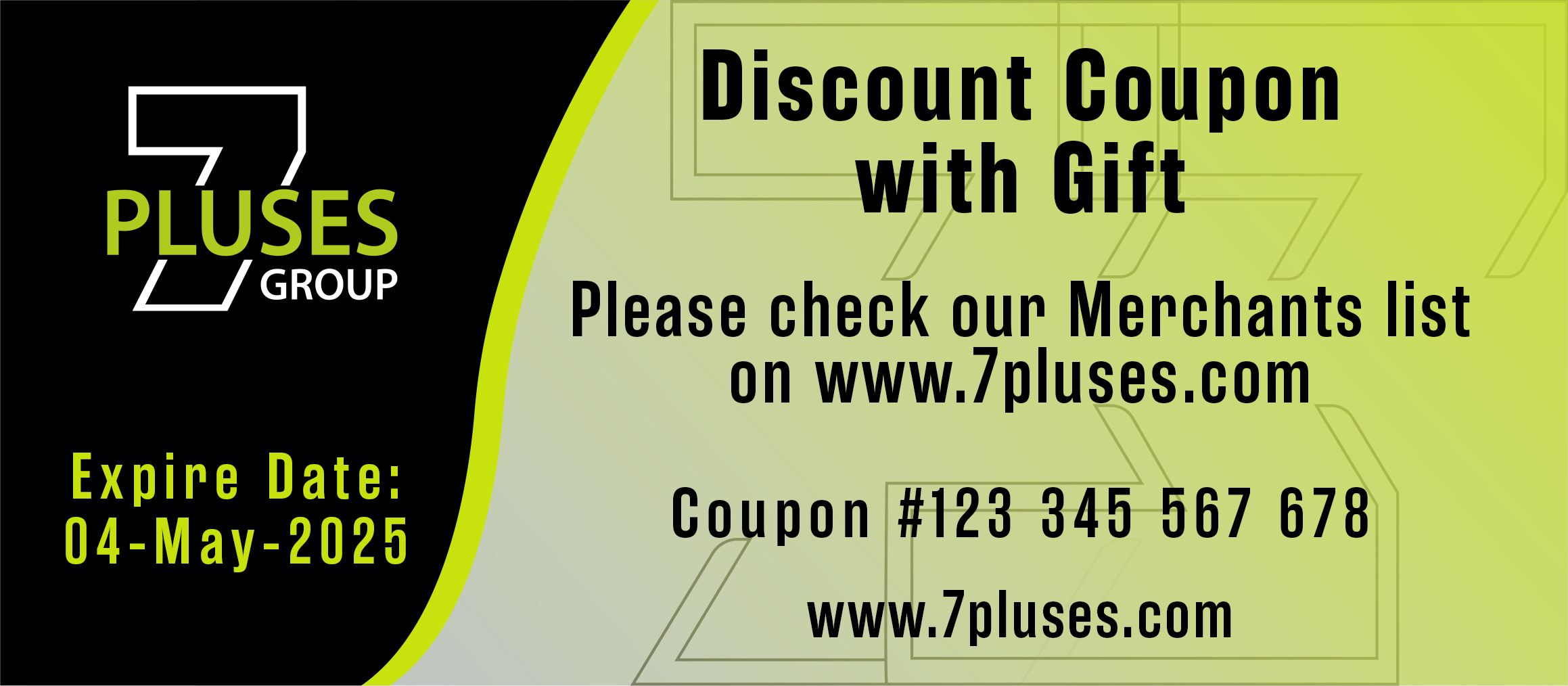 Discount Coupon with Gift